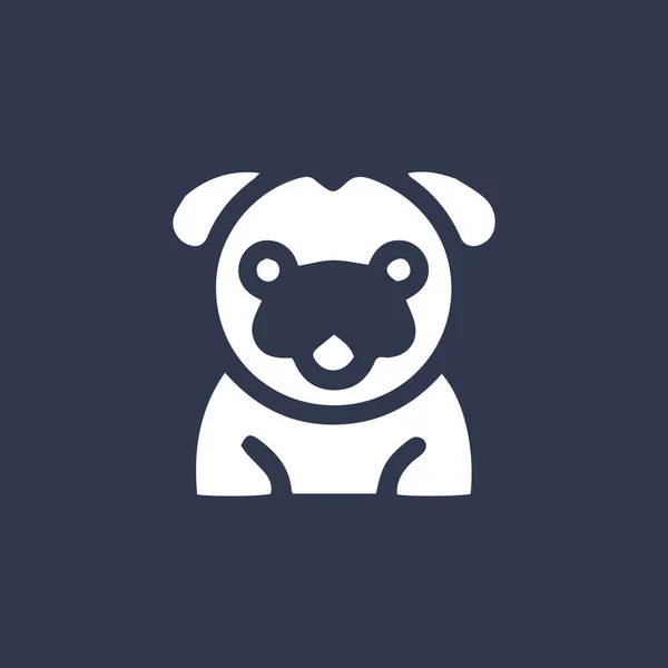 Λογότυπο Φορέα Κεφαλής Σκύλου Εικονίδιο — Διανυσματικό Αρχείο