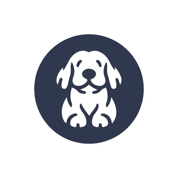 Cute Dog Vector Icon — Stock Vector