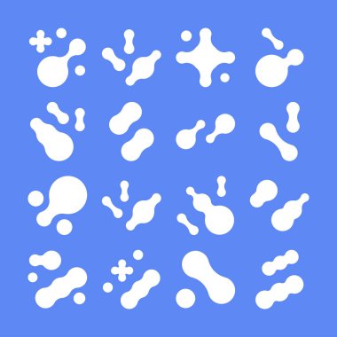 Prebiyotik, mikrop, laktübasil şekilli büyük simge kümesi