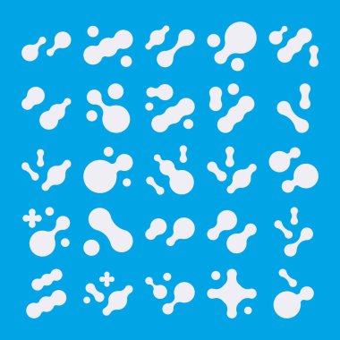 Prebiyotik, mikrop, laktübasil şekilli büyük simge kümesi