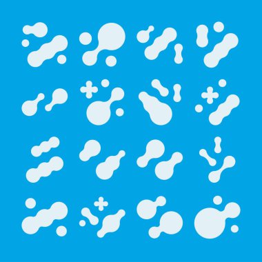 Prebiyotik, mikrop, laktübasil şekilli büyük simge kümesi