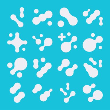 Prebiyotik, mikrop, laktübasil şekilli büyük simge kümesi