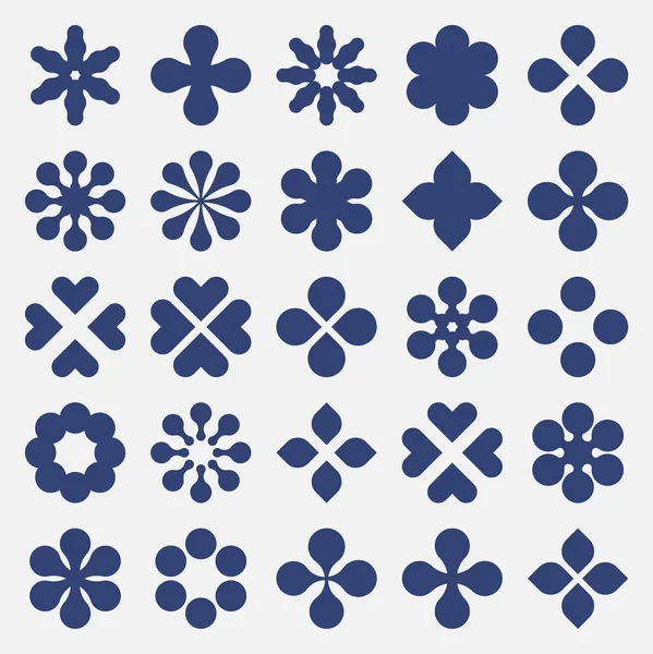 Σύνολο Φορέων Σχήματος Λουλουδιού — Διανυσματικό Αρχείο