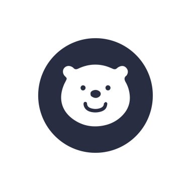 Ayı suratlı çizgi film simgesi