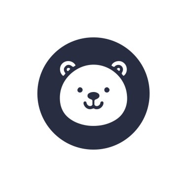 Ayı suratlı çizgi film simgesi