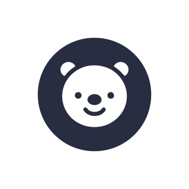 Ayı suratlı çizgi film simgesi