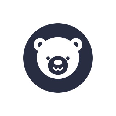 Ayı suratlı çizgi film simgesi