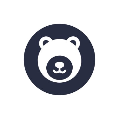 Ayı suratlı çizgi film simgesi