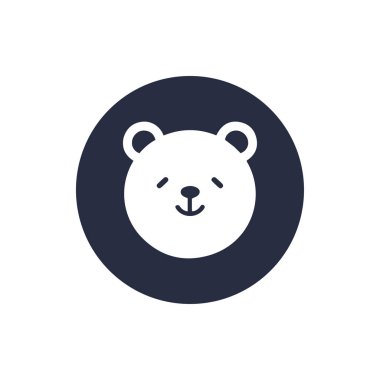 Ayı suratlı çizgi film simgesi