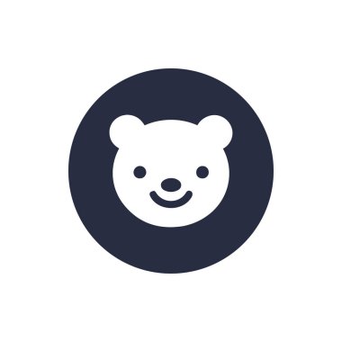 Ayı suratlı çizgi film simgesi