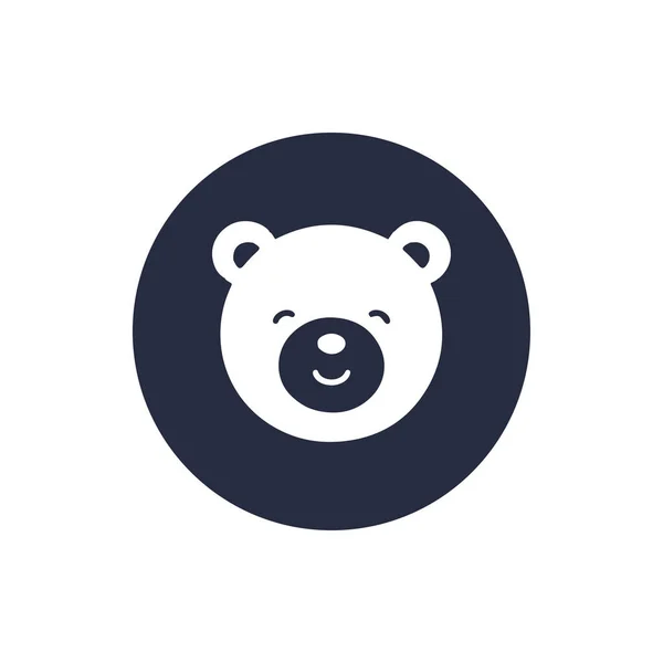Teddy Bear Arc Rajzfilm Ikon — Stock Vector