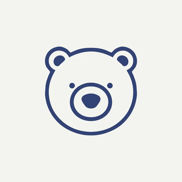 Teddy Bear Rajzfilm Ikon — Stock Vector