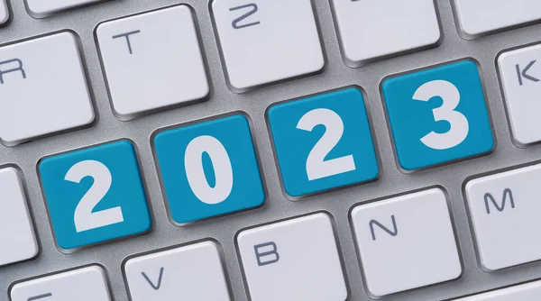 Computer Keyboard Word 2023 — Stock Photo, Image