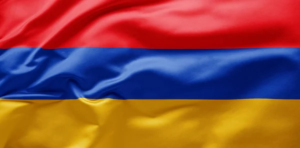 Macha Flaga Narodowa Armenii — Zdjęcie stockowe