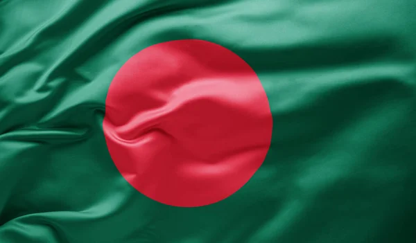 Macha Flaga Narodowa Bangladeszu — Zdjęcie stockowe