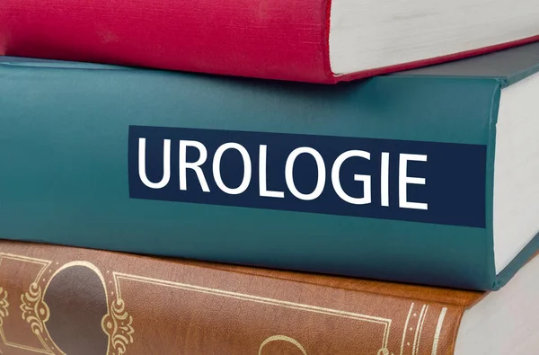 Książka Tytule Urologia Napisana Kręgosłupie Urologia Niemiecka — Zdjęcie stockowe