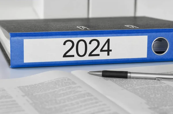 Папка Меткой 2024 Лицензионные Стоковые Изображения