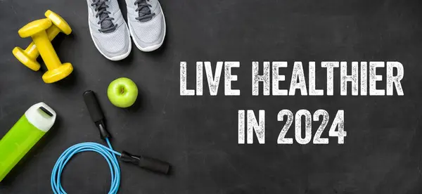Live Healthier 2024 Stock Image