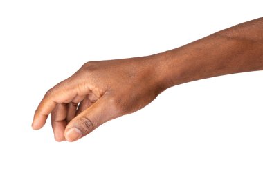 Beyaz arkaplanda el ele tutuşmak, almak veya vermek