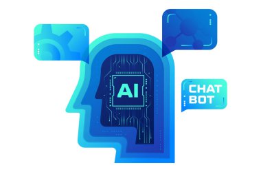 AI Chatbot Concept Illustration