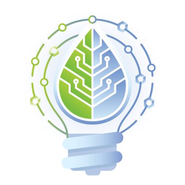 Yeşil Teknoloji Kavramı İllüstrasyon