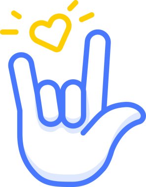 Aşk el işareti simgeleri ve emoji