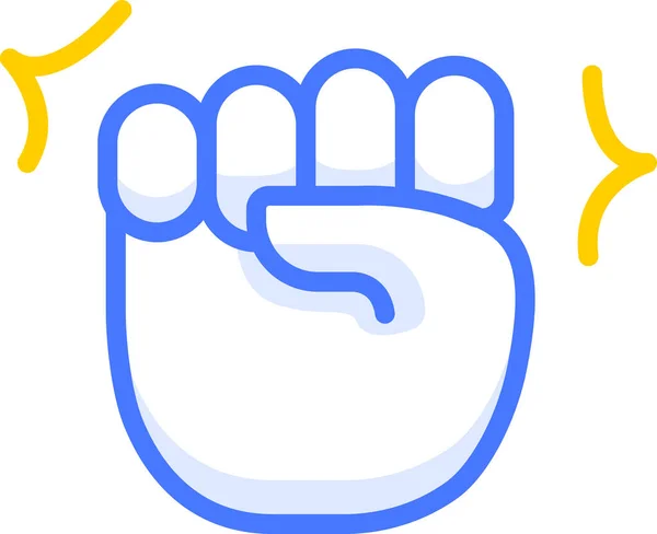 Podniesiona Pięść Rękę Emoji — Wektor stockowy