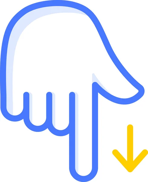 Index Pointing Icon Emoji — Stock Vector