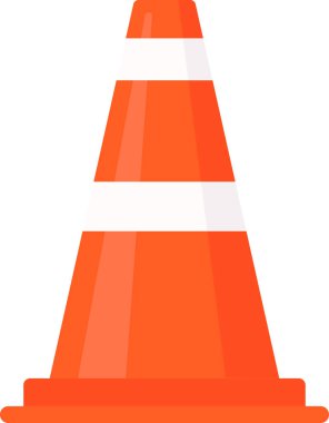 Trafik konisi inşaat halinde