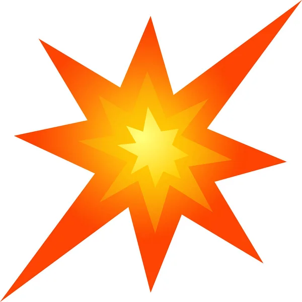 Blast Emoji Símbolo Ilustración — Vector de stock