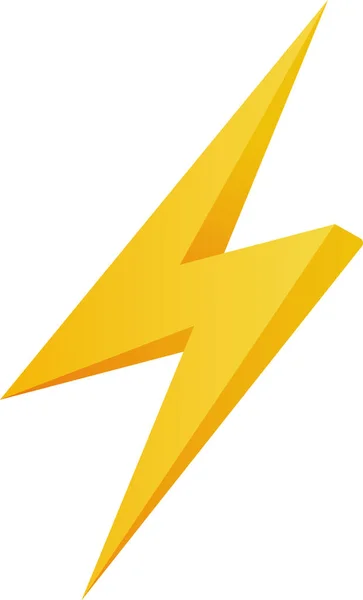 Thunder Ikon Emoji Klistermärke Illustration — Stock vektor