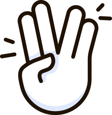 Spocker simgesi emoji etiketi