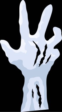 Cadılar Bayramı çizgi filminde zombi elleri