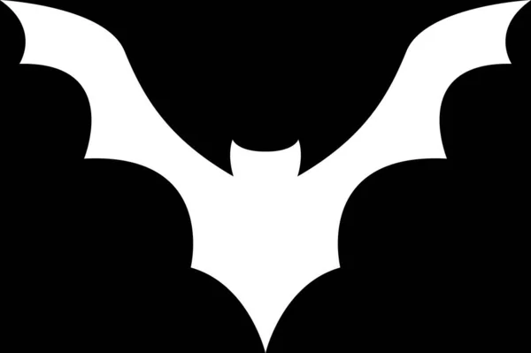 Halloween Bat Ikoner Illustration — Stock vektor