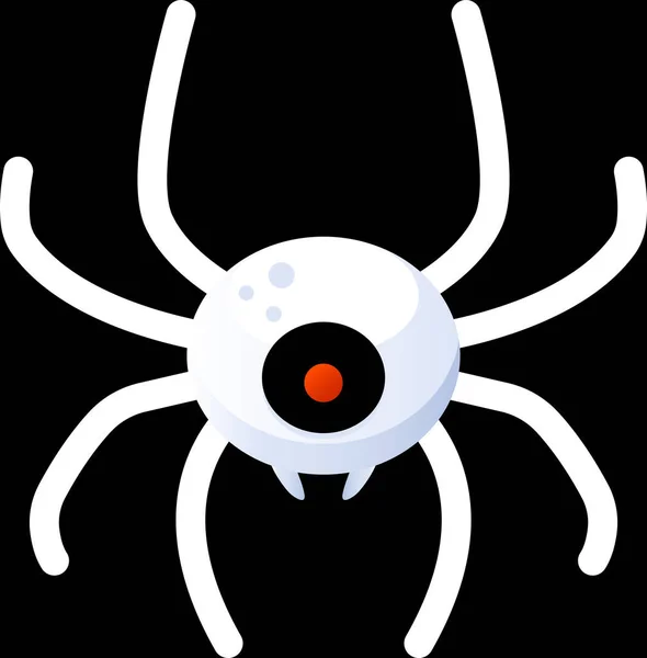 Roztomilý Pavouk Halloween Dekorace — Stockový vektor