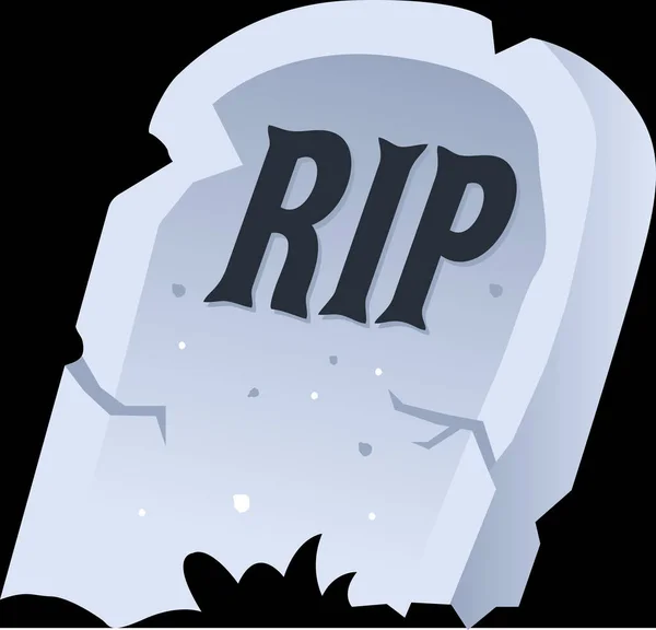 Rip Grave Cartoon Halloween — Stock vektor