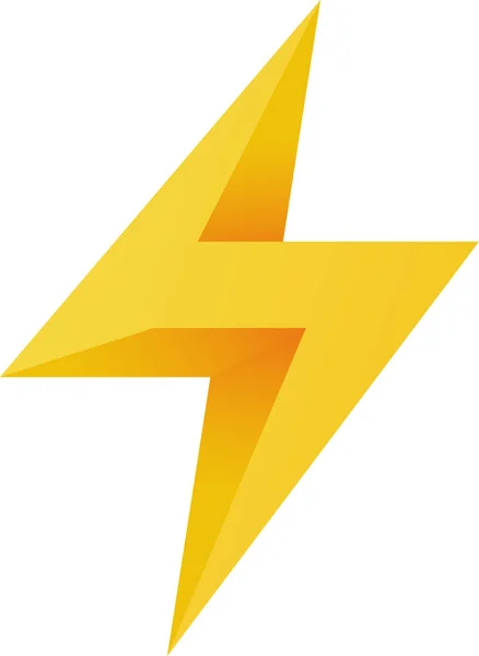 Elektrischer Blitz Donner Ikone — Stockvektor