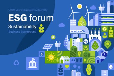 ESG İş Panosu afişi arkaplanı