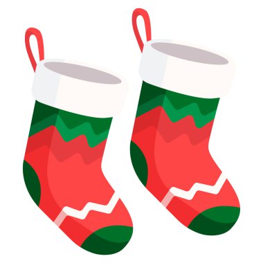 Yılbaşı çorap Noel ögesi koleksiyonu