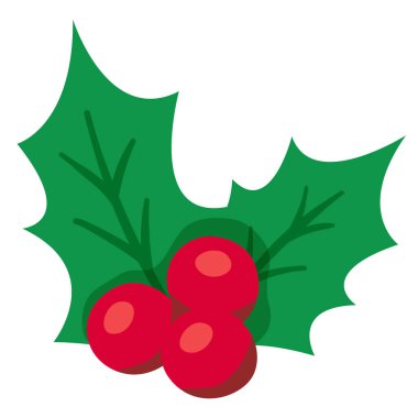 Holly böğürtlen Noel element koleksiyonu