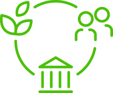 esg logo imza satırı simgesi illüstrasyonu