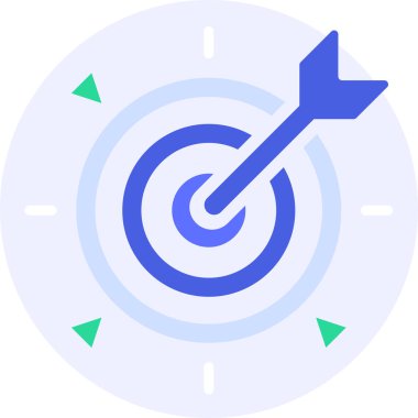  hedef görev ve hedef modern simge clipart illüstrasyonu