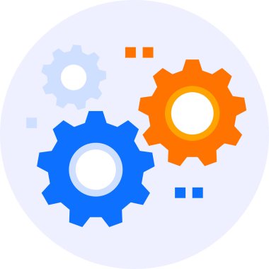 işlem yönetimi modern simge clipart illüstrasyonu