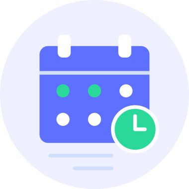 Takvim takvimi modern simge illüstrasyonu