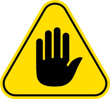 Sarı dur işareti çizimi