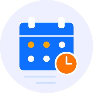 Takvim takvimi modern simge illüstrasyonu