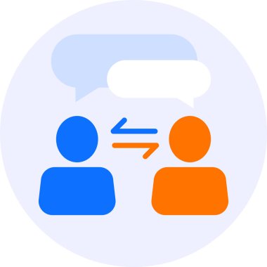 Müşteri ilişkileri modern simge illüstrasyonu