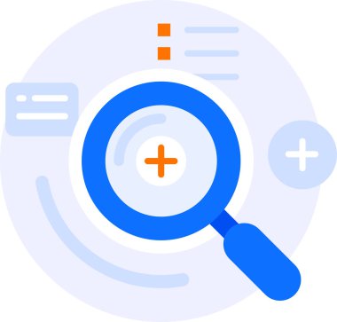 Arama motoru modern simge illüstrasyonu