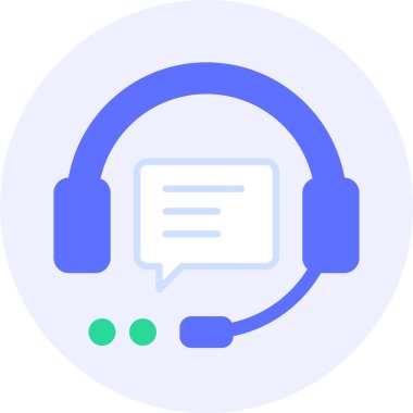 Müşteri hizmeti modern simge illüstrasyonu