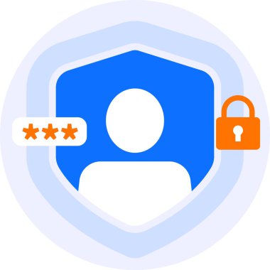 user protection modern icon illustration clipart